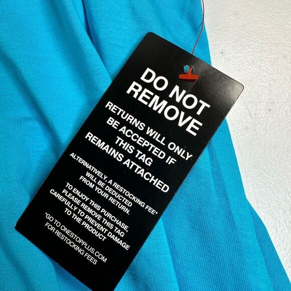 NWT Jessica London Women’s Plus Size Blue Sleeveless Blouse Tank Top- Size 22/24 - Picture 4 of 5